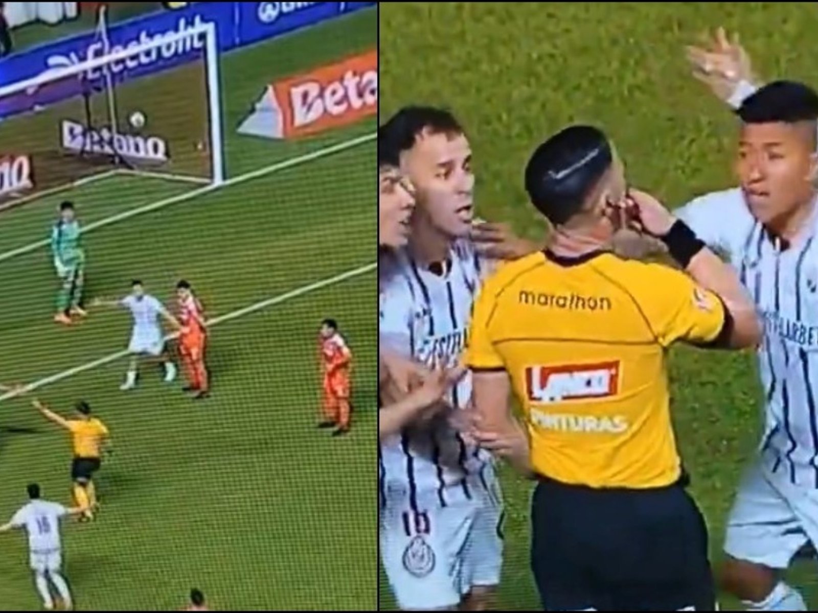 era un gol clarísimo en el cierre del partido pero el juez dio tiro de esquina