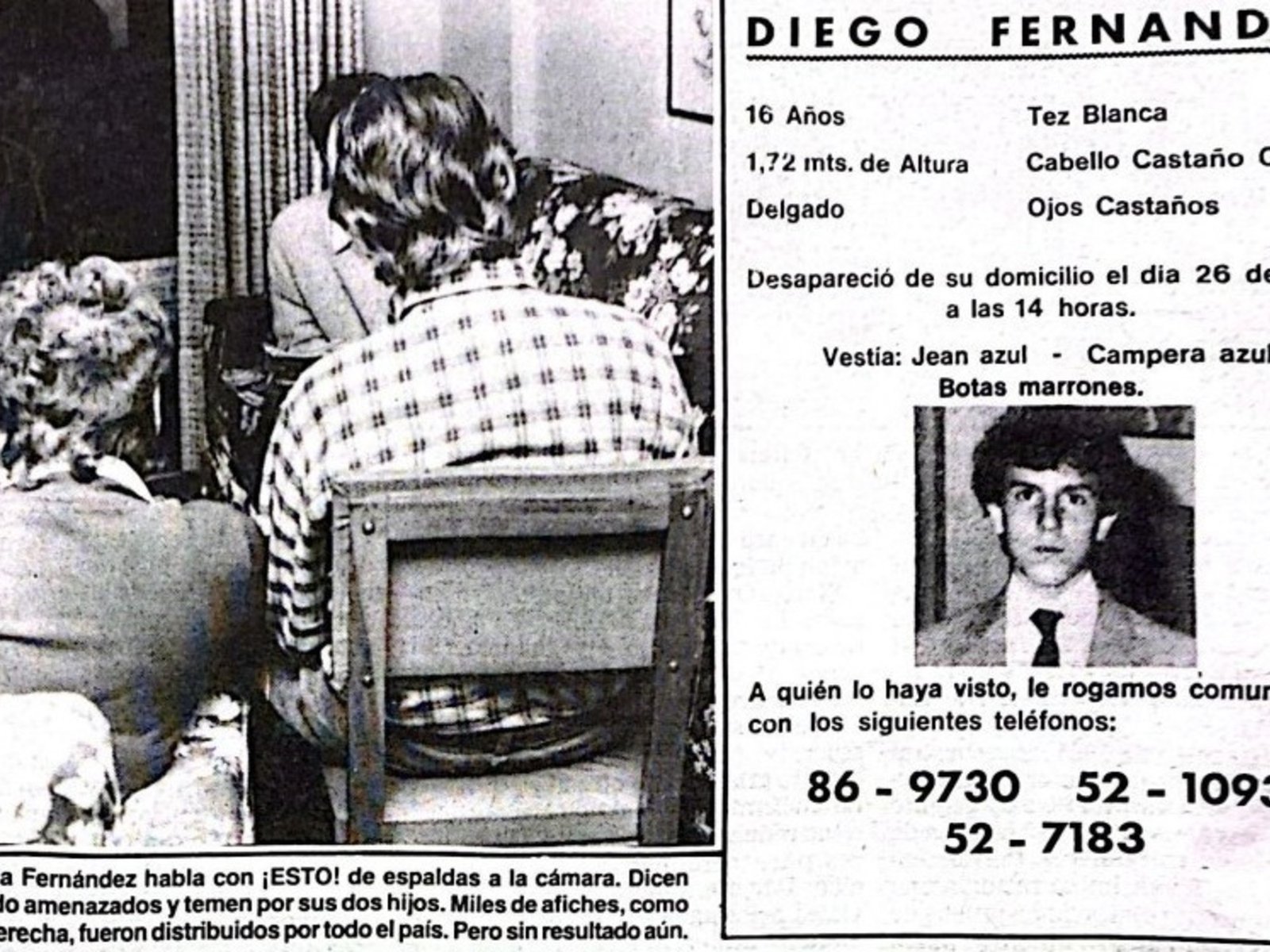 la mamá que todavía mira por la ventana y el trágico final de papá "Tito"