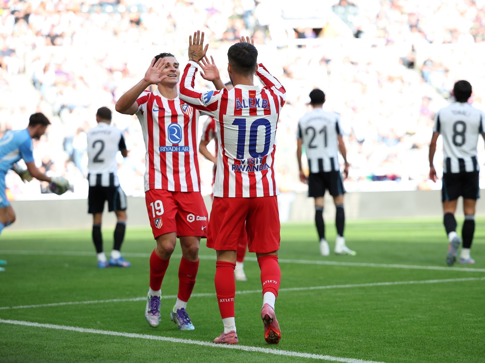 marcó en el triunfo de Atlético de Madrid ante Newcastle