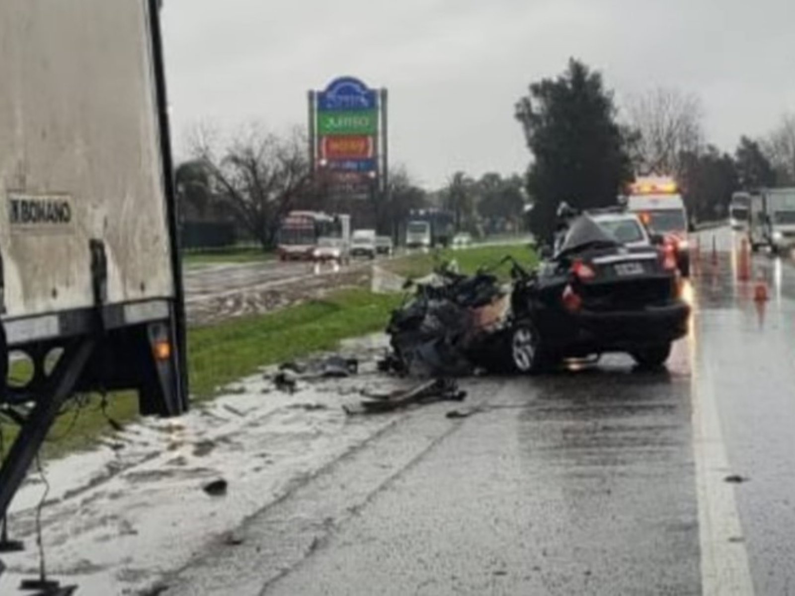 murió una persona por un triple choque a la altura de Campana