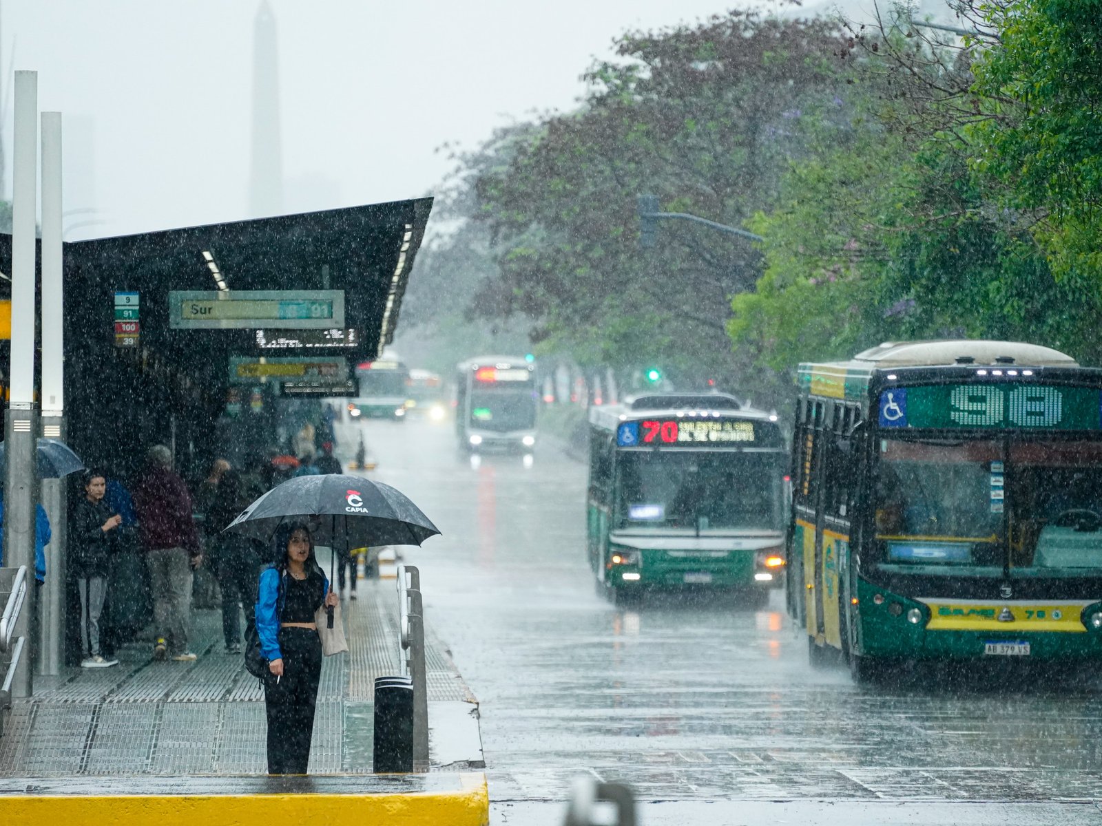 rige el alerta naranja para la Ciudad de Buenos Aires este martes por la ciclogénesis
