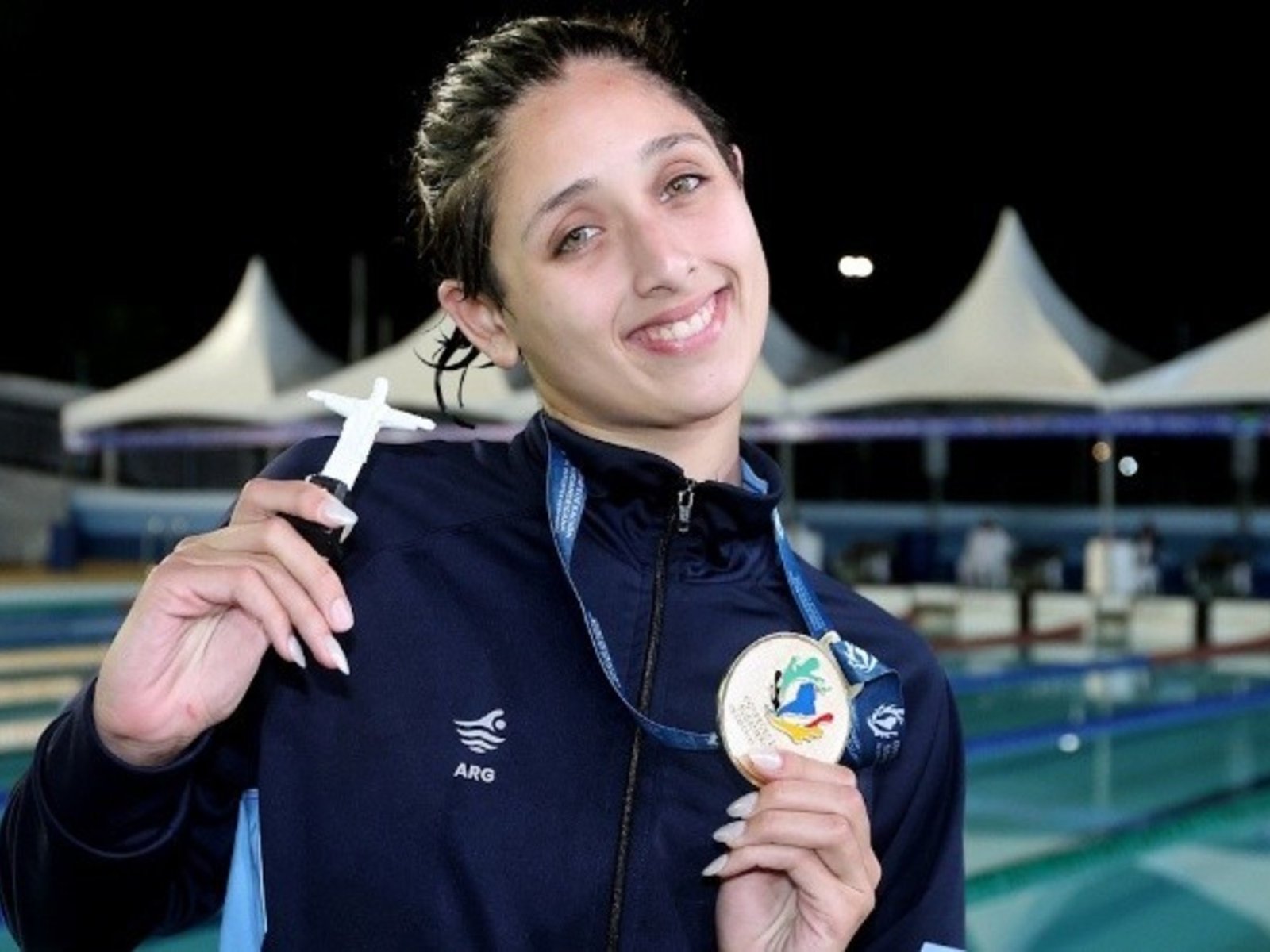 Agostina Hein arrasa en Brasil y ya suma seis oros en el Sudamericano Juvenil de natación