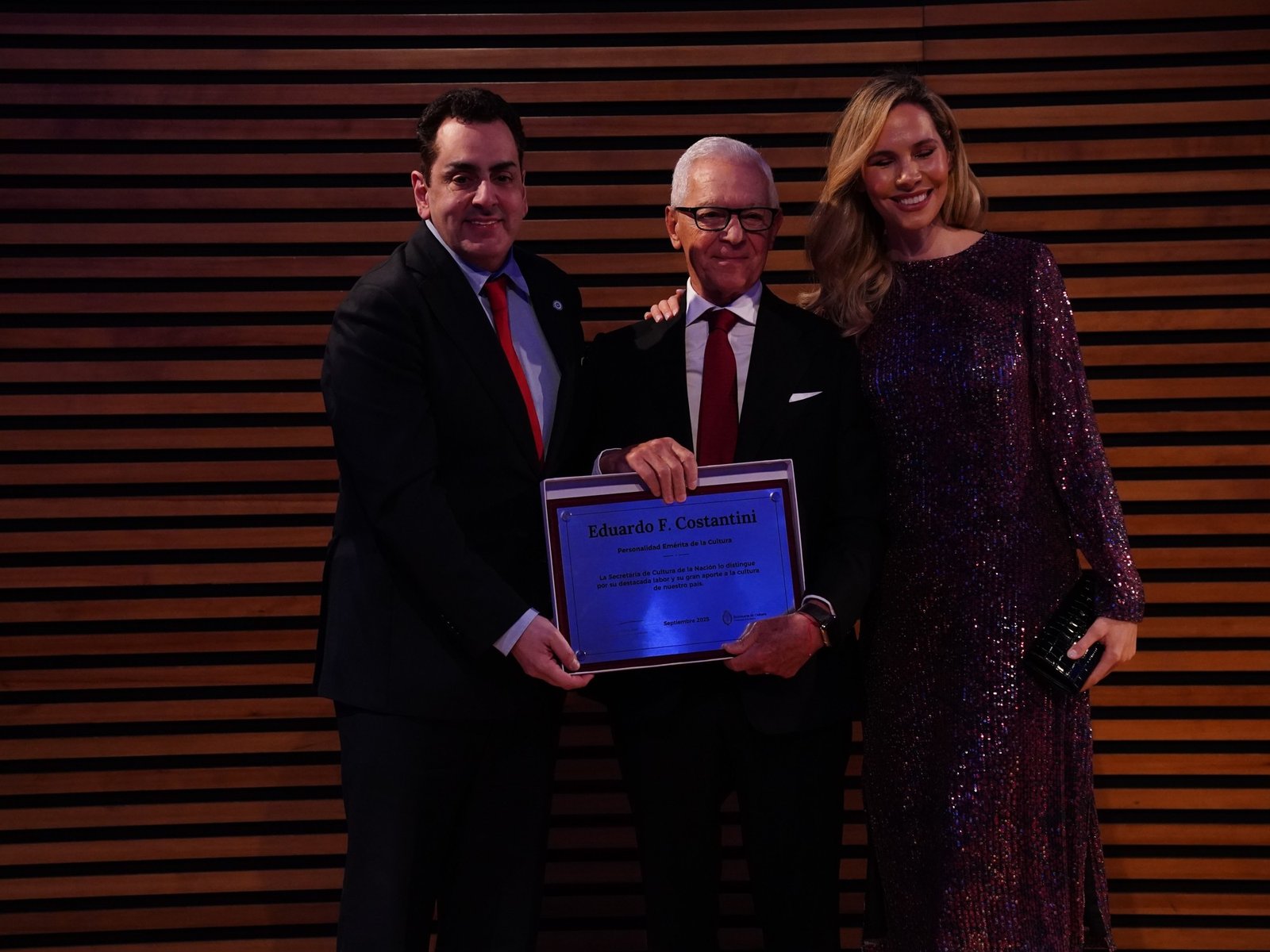 Eduardo Costantini recibió la distinción cultural más importante del país