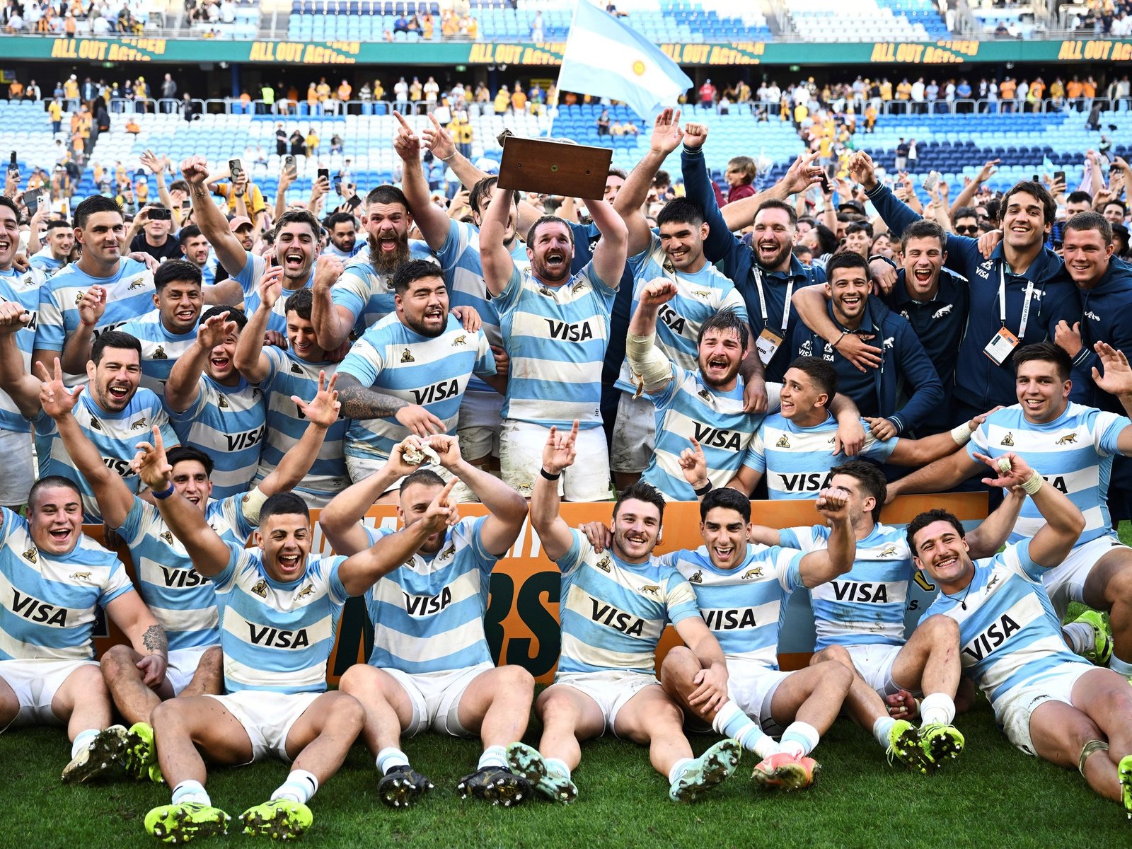 En cuatro años Los Pumas lograron cinco de las 10 victorias que suman ante Australia