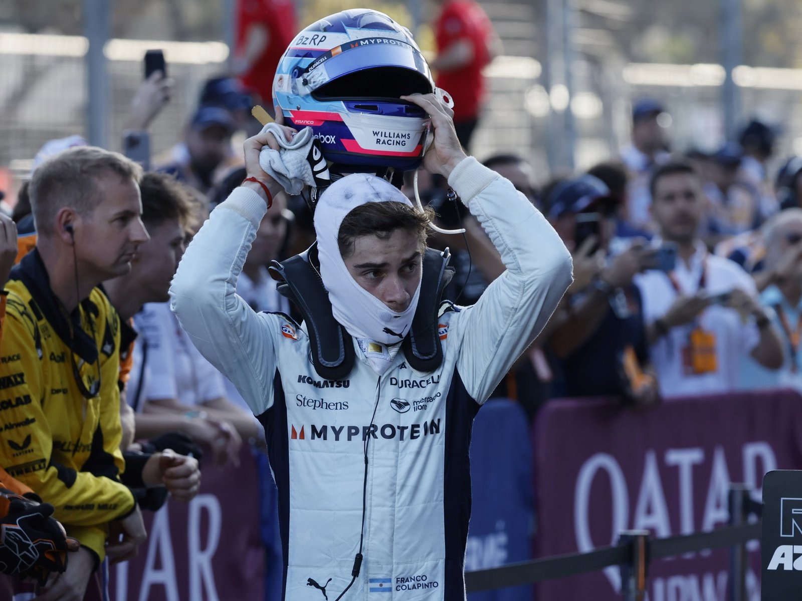 Franco Colapinto, a un año del día que puso su nombre en la historia de la Fórmula 1