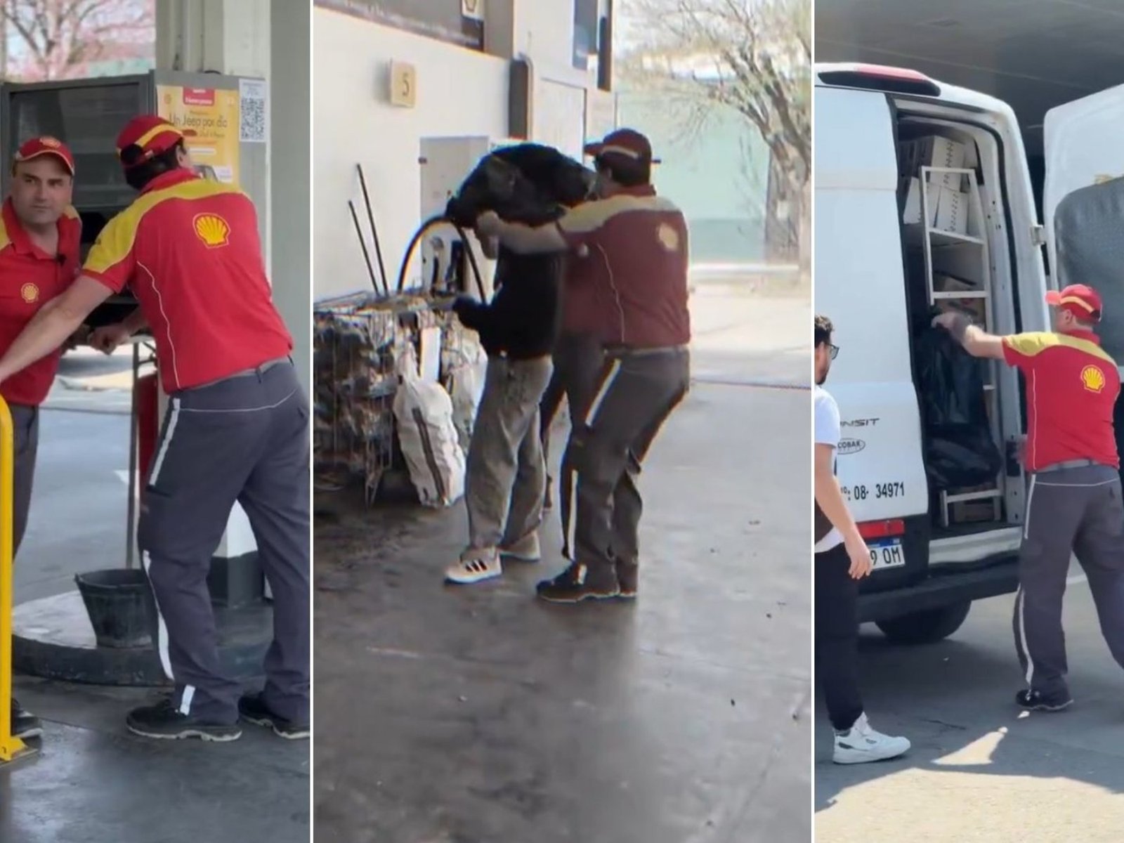 Repudio en redes sociales contra los empleados de una estación de servicio que “jugaron” con desaparecer a una joven en una bolsa de consorcio