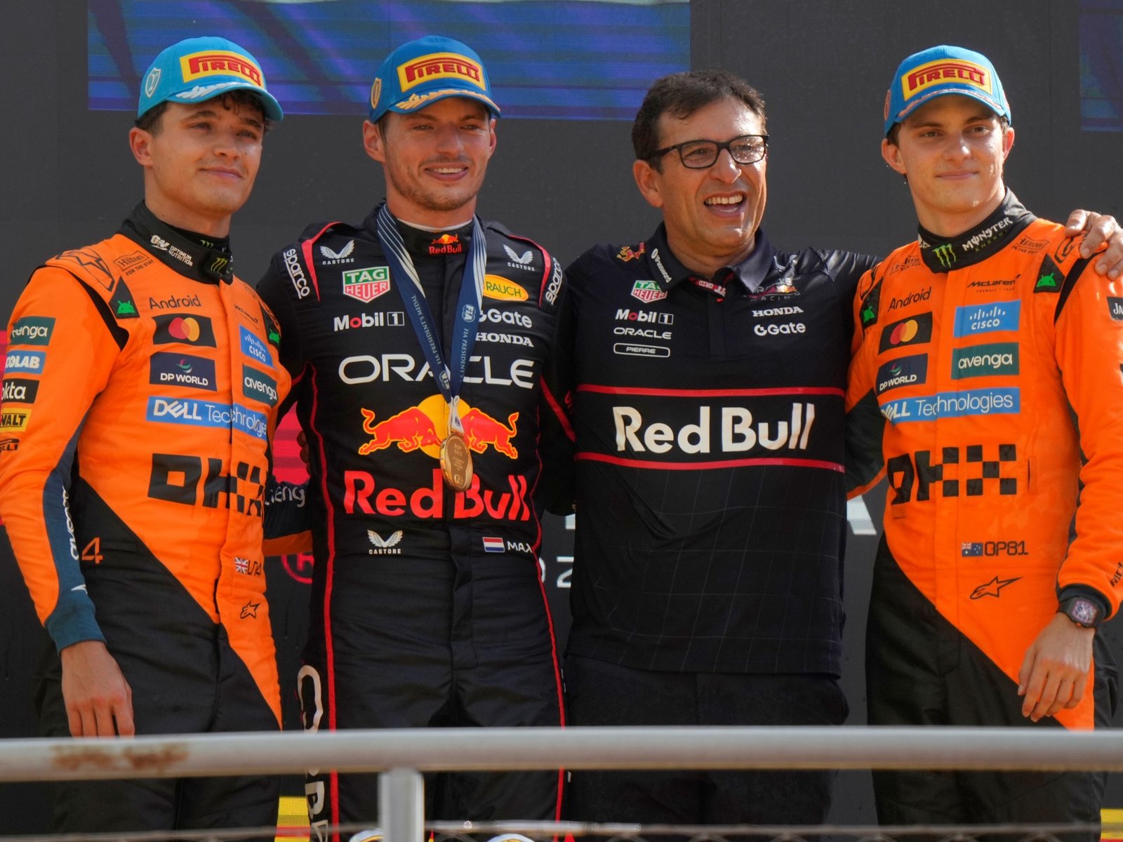 el gesto de Piastri con Norris que generó abucheos en Monza