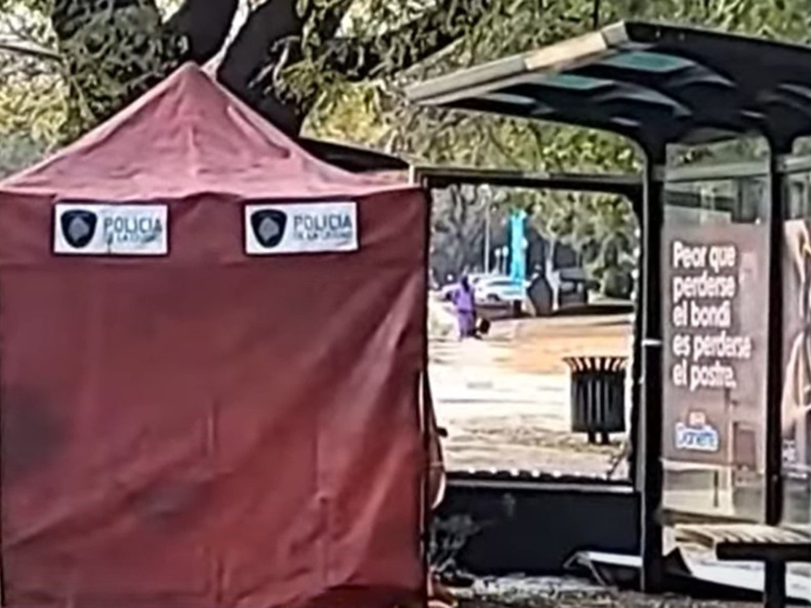 murió un motociclista tras chocar contra una parada de colectivos