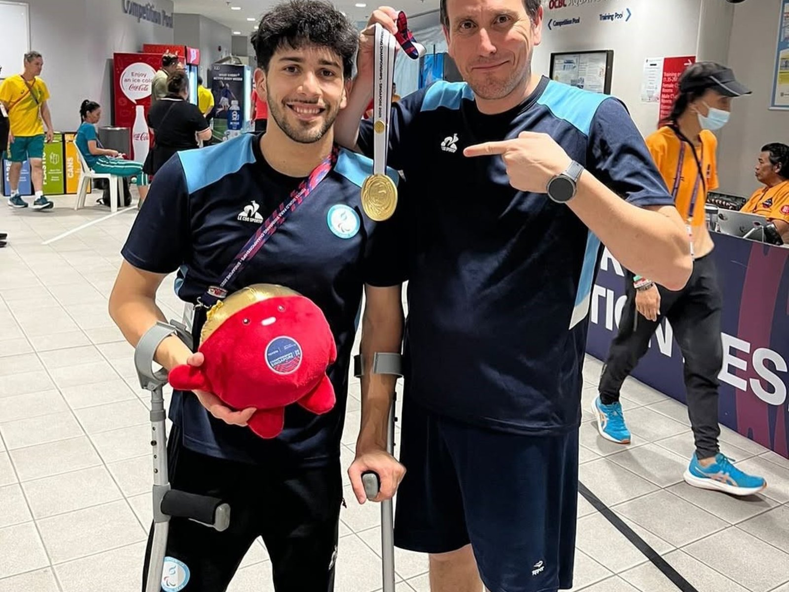 se consagró campeón del Mundial de para-natación en Singapur en una carrera fantástica