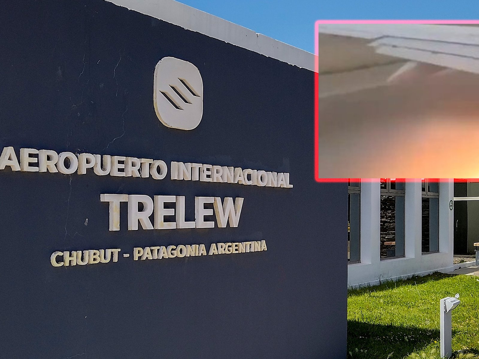 Explotó una turbina de un avión de Aerolíneas Argentinas cuando iba a despegar y tuvieron que cerrar el aeropuerto de Trelew