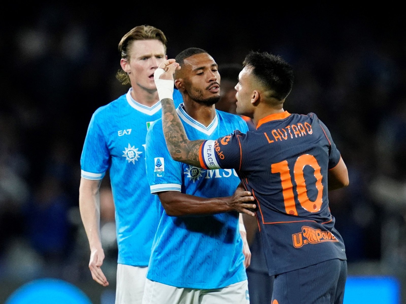 Inter perdió con Napoli y Lautaro Martínez tuvo un picante cruce con Antonio Conte, su anterior DT: “Sos ca…”