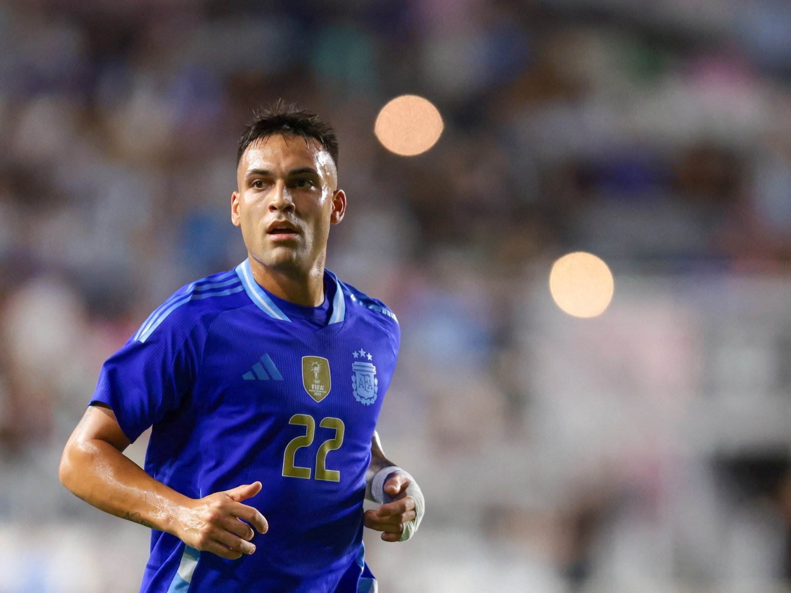 Lautaro Martínez y su doblete en cinco minutos vs Puerto Rico para alcanzar a Crespo en la tabla de goleadores de la Selección: “No relajarse”