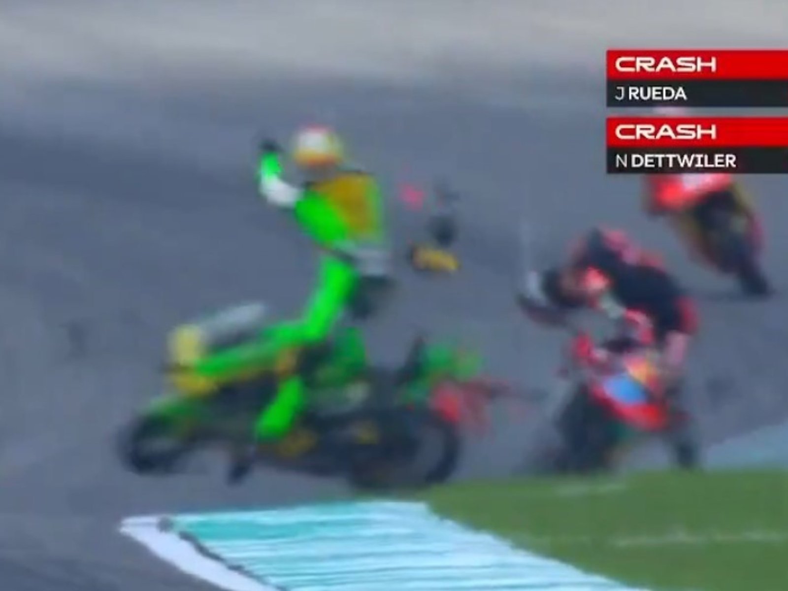 el flamante campeón chocó en la vuelta previa y terminó en el hospital