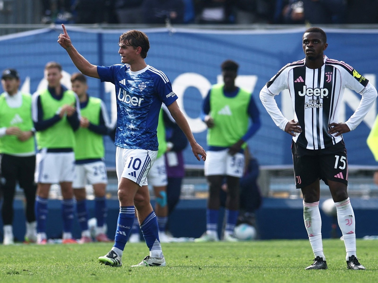 gol y asistencia de la joya de la Selección Argentina para el triunfo de Como vs Juventus