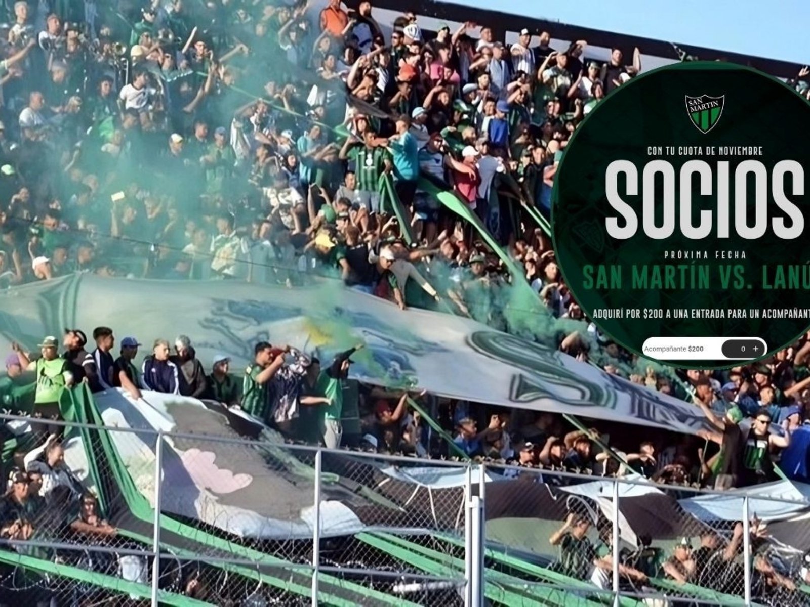 La inédita movida de San Martín de San Juan para el partido en el que se juega el descenso: entradas a ¡200 pesos! :: Olé