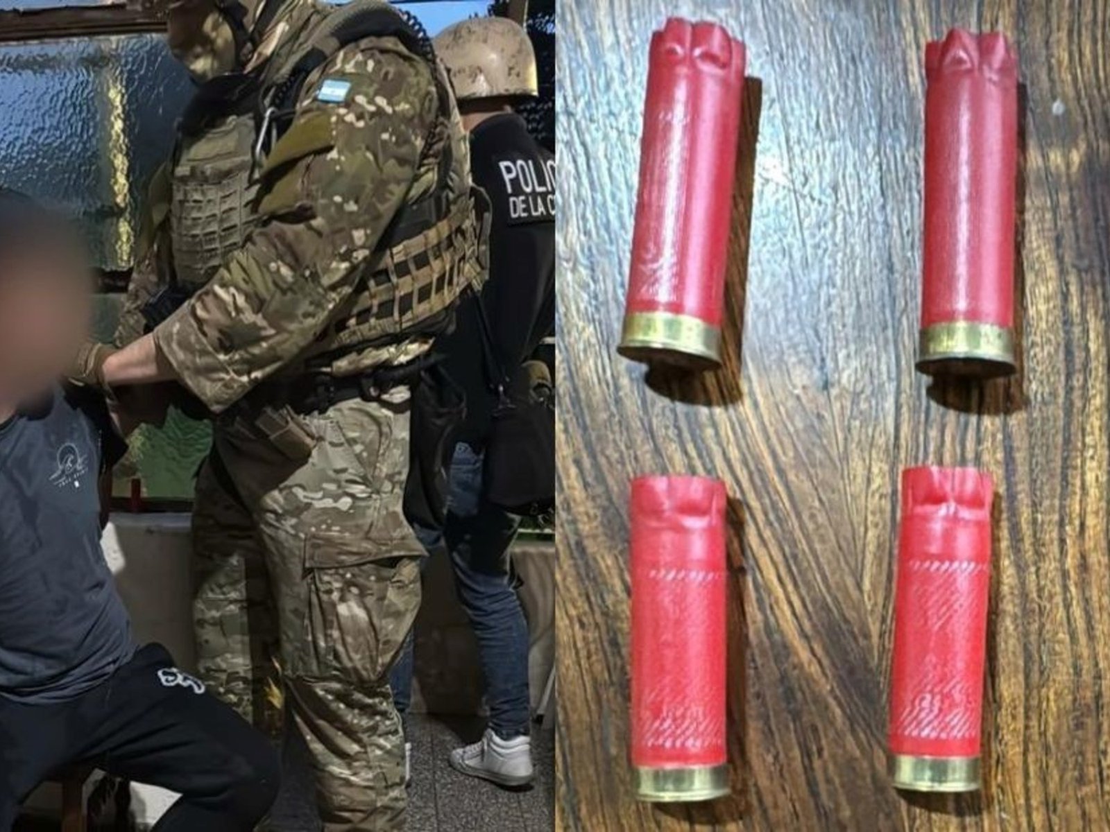 detuvieron a un hombre chino que disparaba armas de fuego desde su balcón