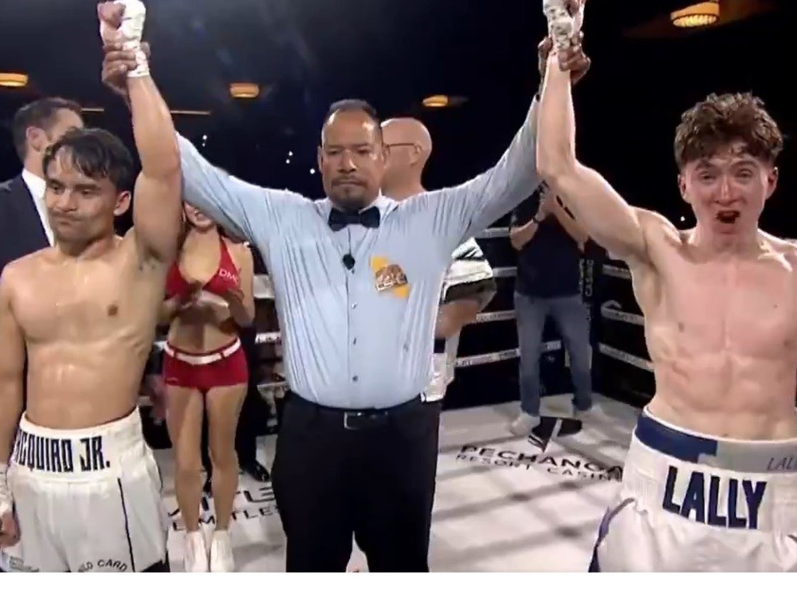 el hijo de Manny Pacquiao debutó como profesional con un polémico empate