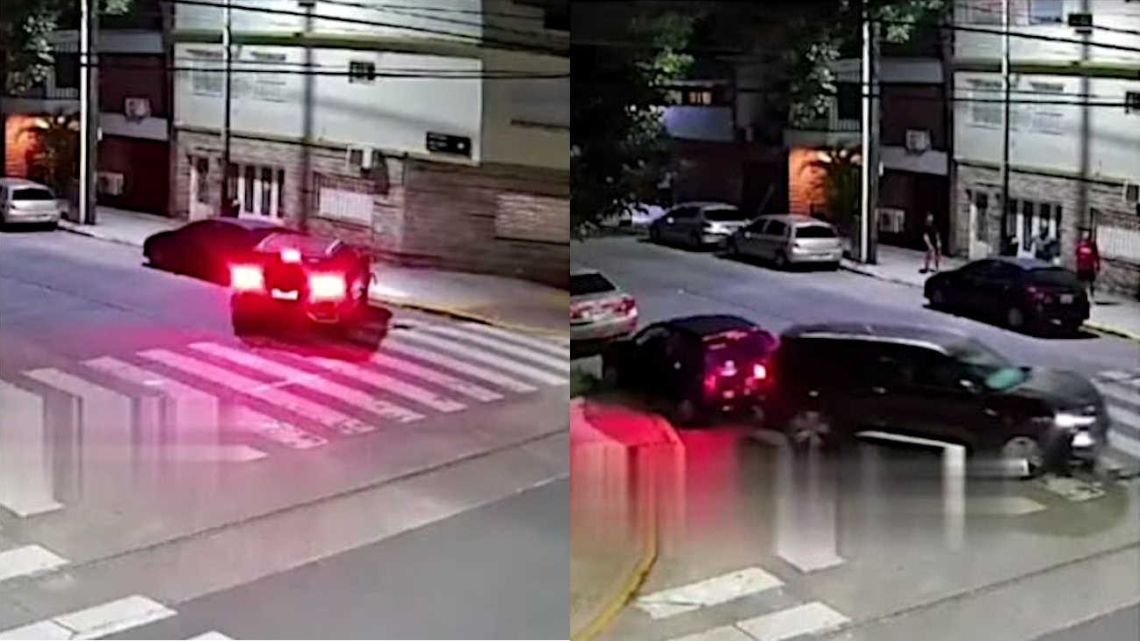 Así fue el accidente de un conductor alcoholizado que chocó varios autos y quedó incrustado en una casa
