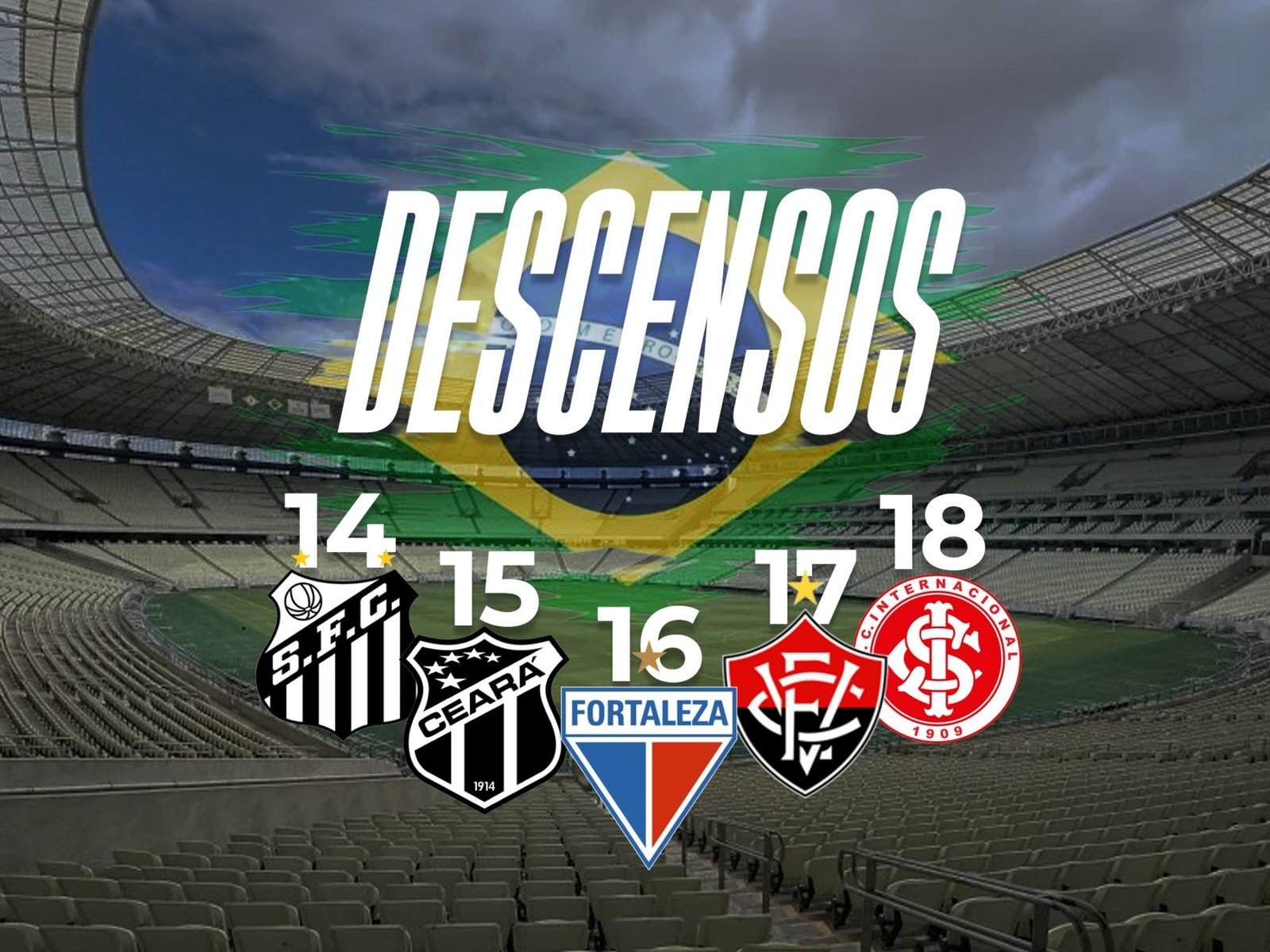 Así se define el descenso en Brasil: dos gigantes en la pelea y el Fortaleza de Palermo, todavía en peligro :: Olé