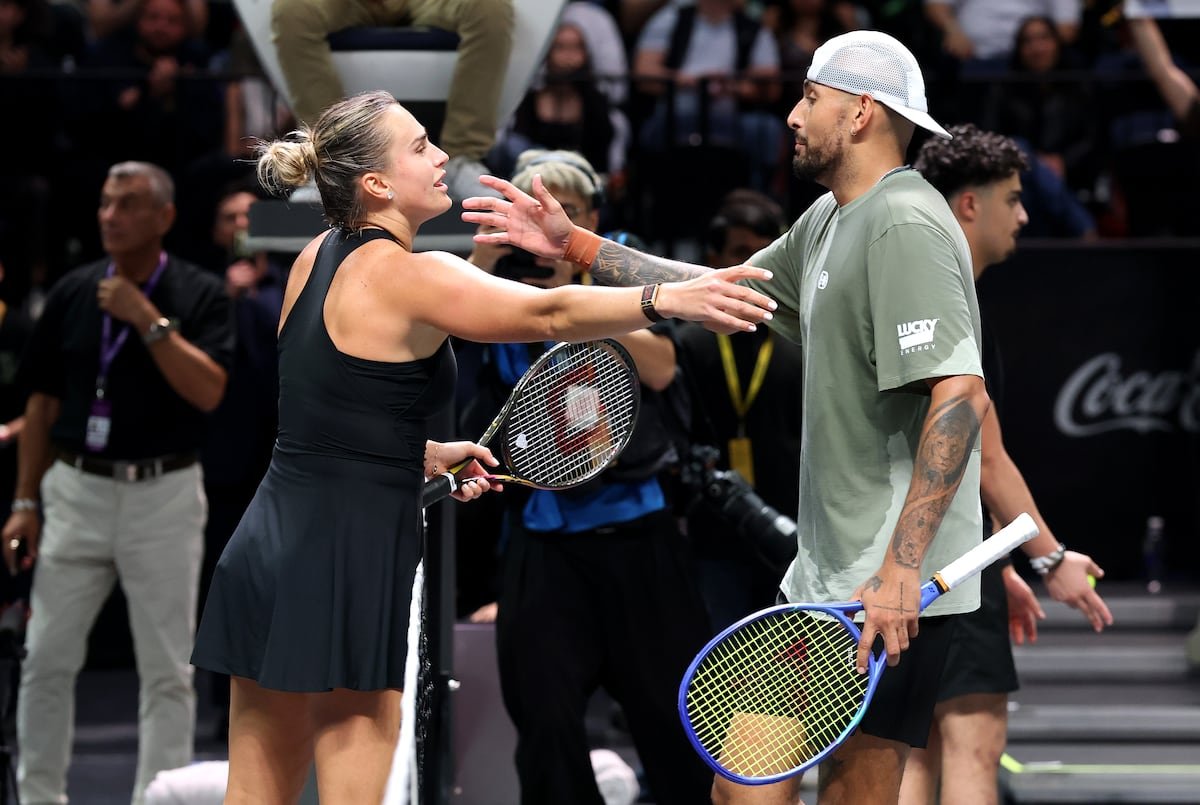 Kyrgios gana la falsa batalla de los sexos del tenis a Sabalenka en Dubái | Tenis | Deportes
