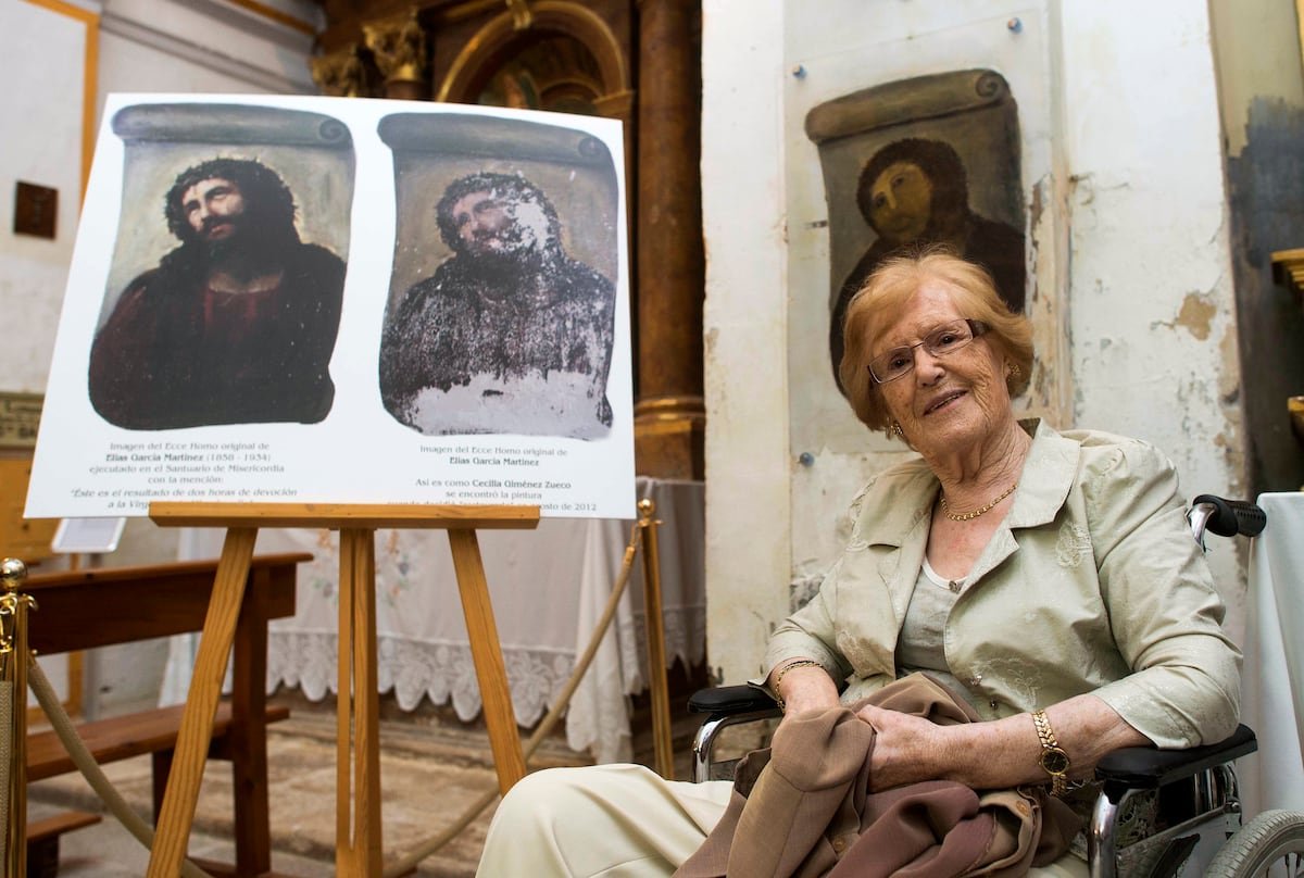 Muere Cecilia Giménez, la mujer que hizo famoso el Ecce Homo de Borja | España