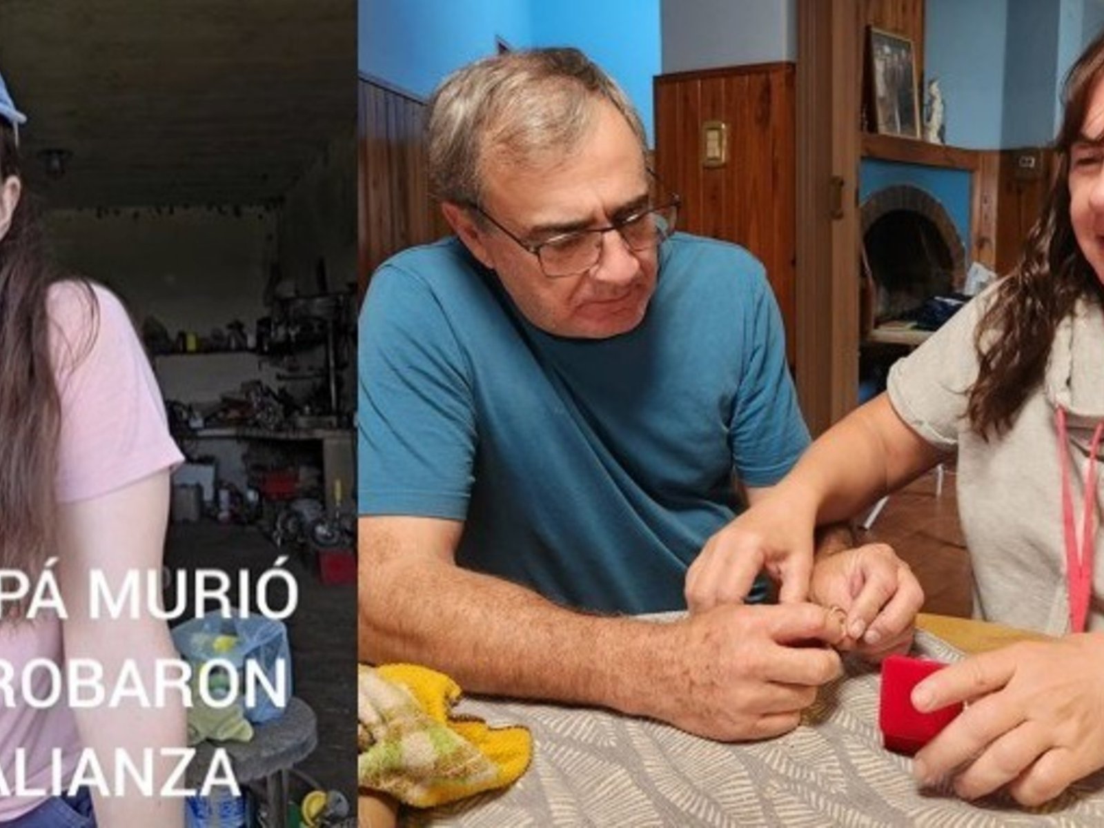 Su papá murió en la ruta, le robaron la alianza y ruega que la devuelvan para dársela a “su gran amor”