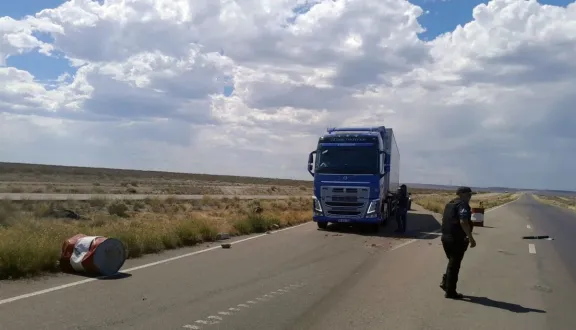 Vandalismo en la Ruta 3 provoca accidente