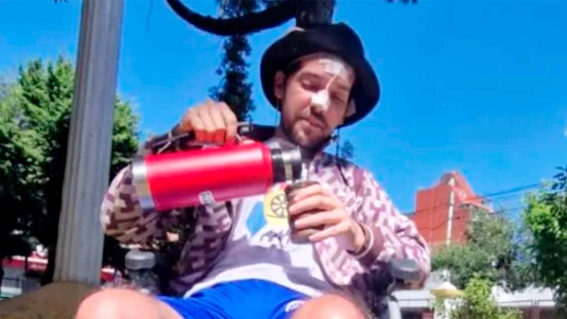 La familia de Pablo Grillo difundió un video en el que se observa la mejora y el buen ánimo del fotógrafo