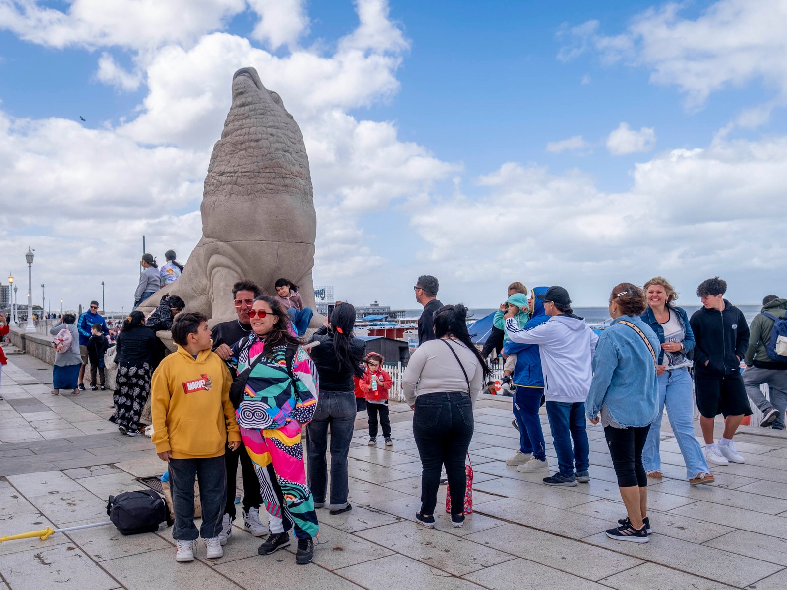 el primer fin de semana del año trajo frío y una fuerte crecida del mar