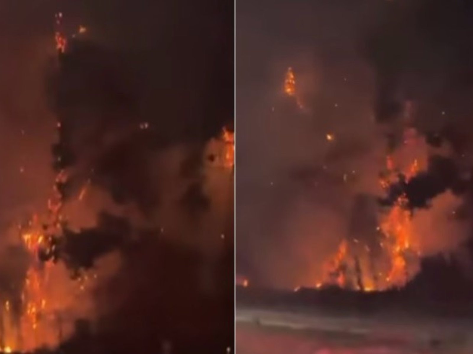 las llamas arrasaron una plantación de trigo cerca del Aeropuerto y el Centro Atómico