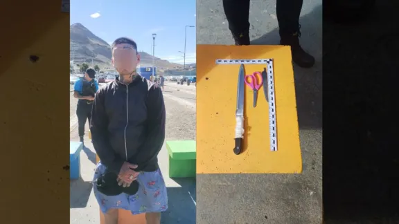 Detuvieron a un hombre armado con cuchillos en la Costanera