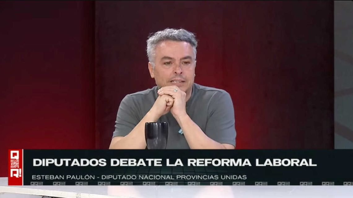 Esteban Paulón cuestionó en "QR!" la reforma laboral y anticipó una votación ajustada en diputados