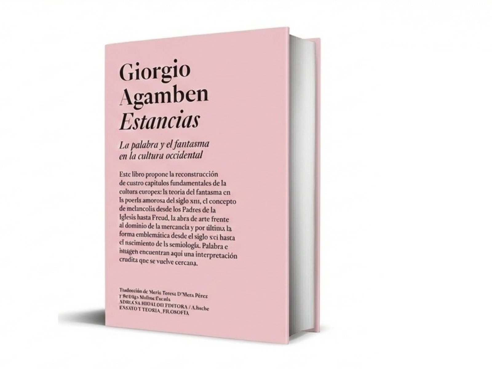 Giorgio Agamben explora la frontera entre poesía y filosofía en ‘Estancias’