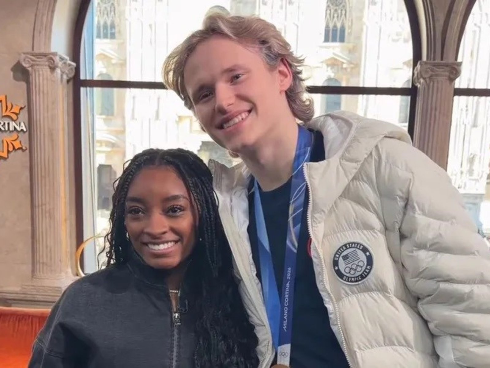 Ilia Malinin y Simone Biles, un encuentro unido por el resurgir tras un golpe duro en los Juegos Olímpicos