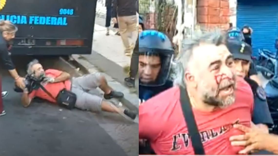 La Policía Federal calificó la agresión al camarógrafo de A24 como un "forcejeo"