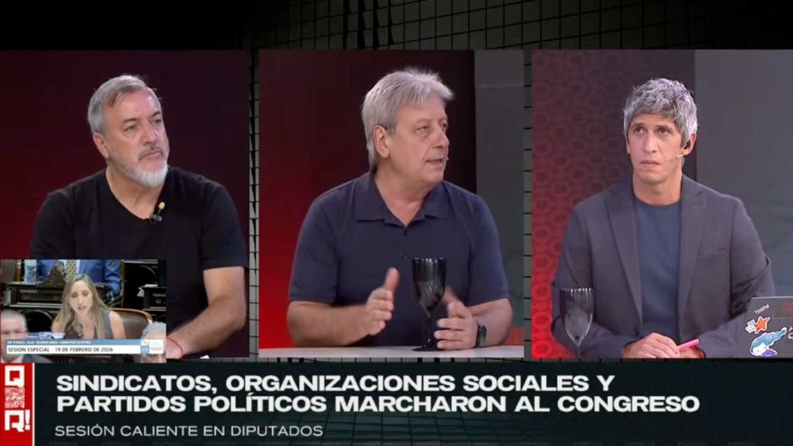 "La Reforma laboral es una ley criminal", advirtió Rodolfo Aguiar en "QR!" en pleno debate parlamentario