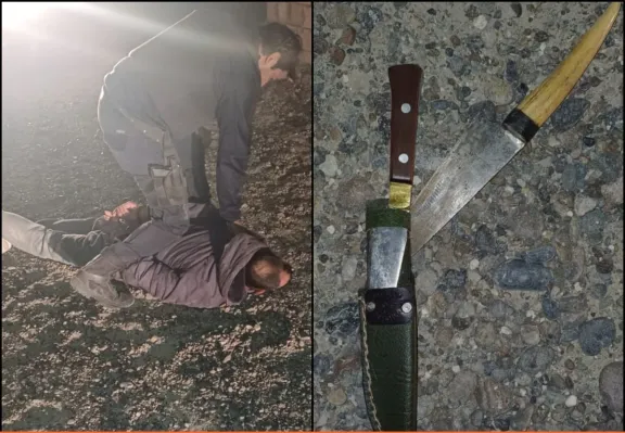 Lo denunciaron por amenazas y cuando lo atraparon, estaba armado con dos cuchillos