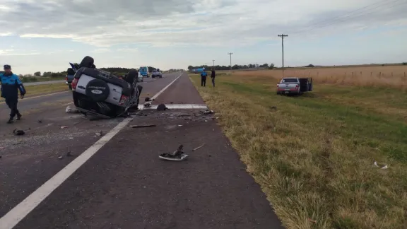 Murió un joven de 20 años en un choque frontal en la Ruta 2 al inicio del fin de semana largo