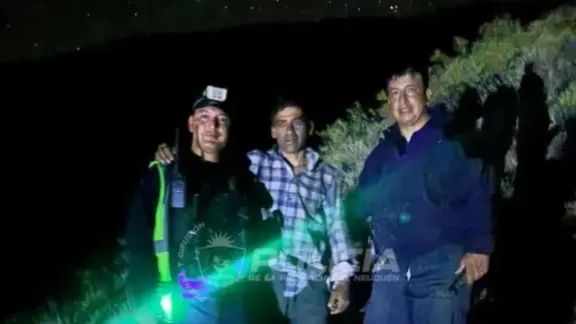 Rescataron a un hombre desorientado al borde de un acantilado cerca de Villa Llanquín