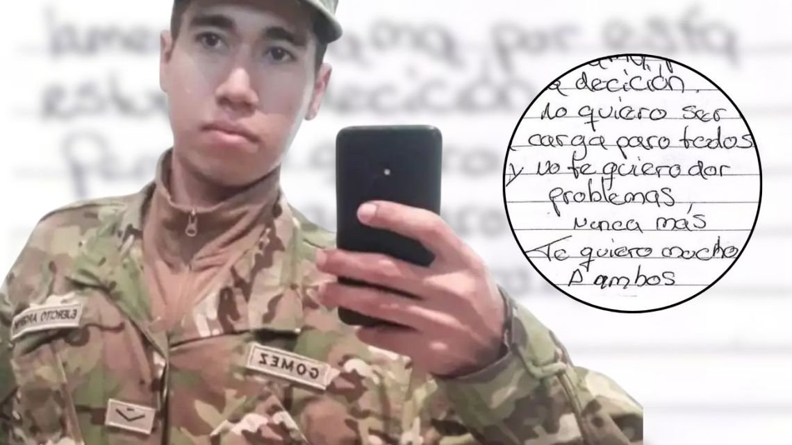 Revelaron la carta que dejó el soldado Rodrigo Gómez antes de morir