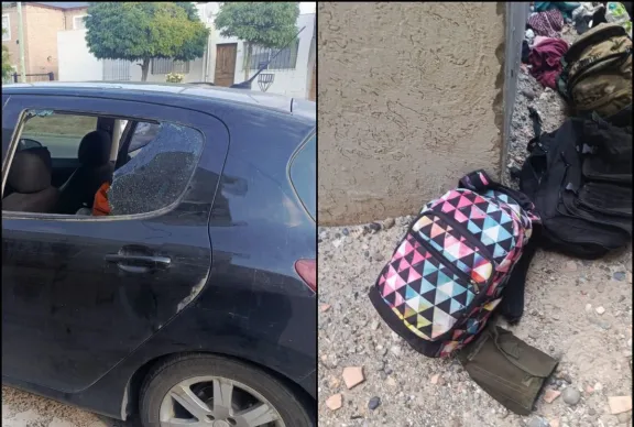 Saltaron un paredón, robaron mochilas y cayeron tras una persecución