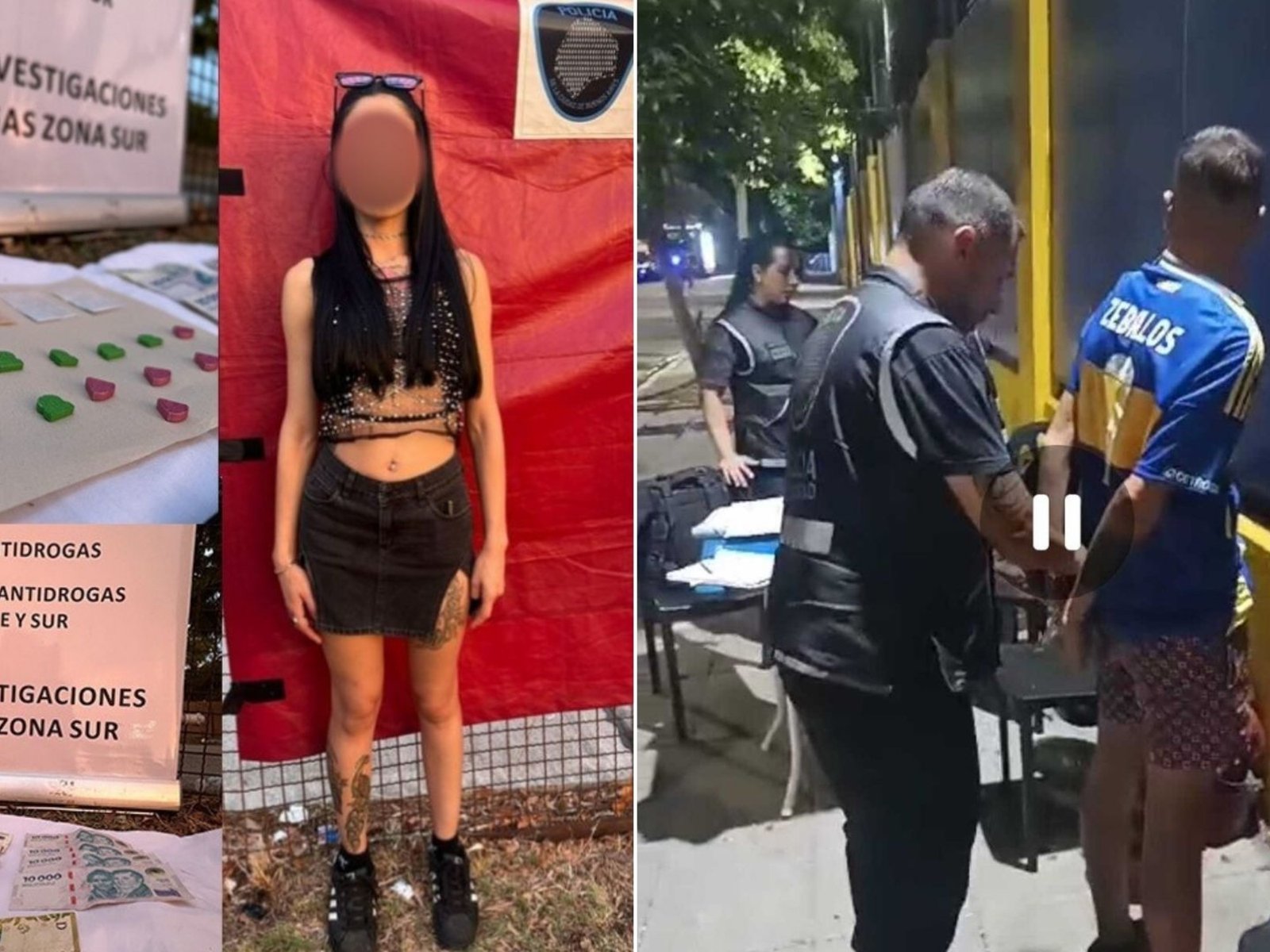 Una mujer detenida con pastillas de éxtasis y un prófugo capturado en la cancha de Boca, en operativos de seguridad del fin de semana largo