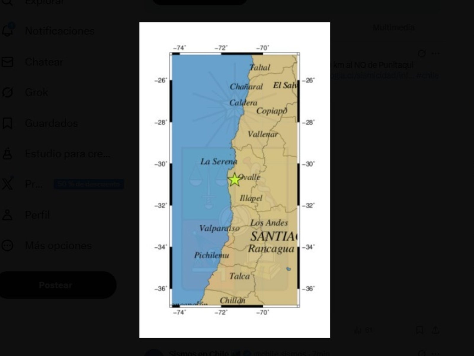 fue de 6,1 de magnitud y duró casi un minuto