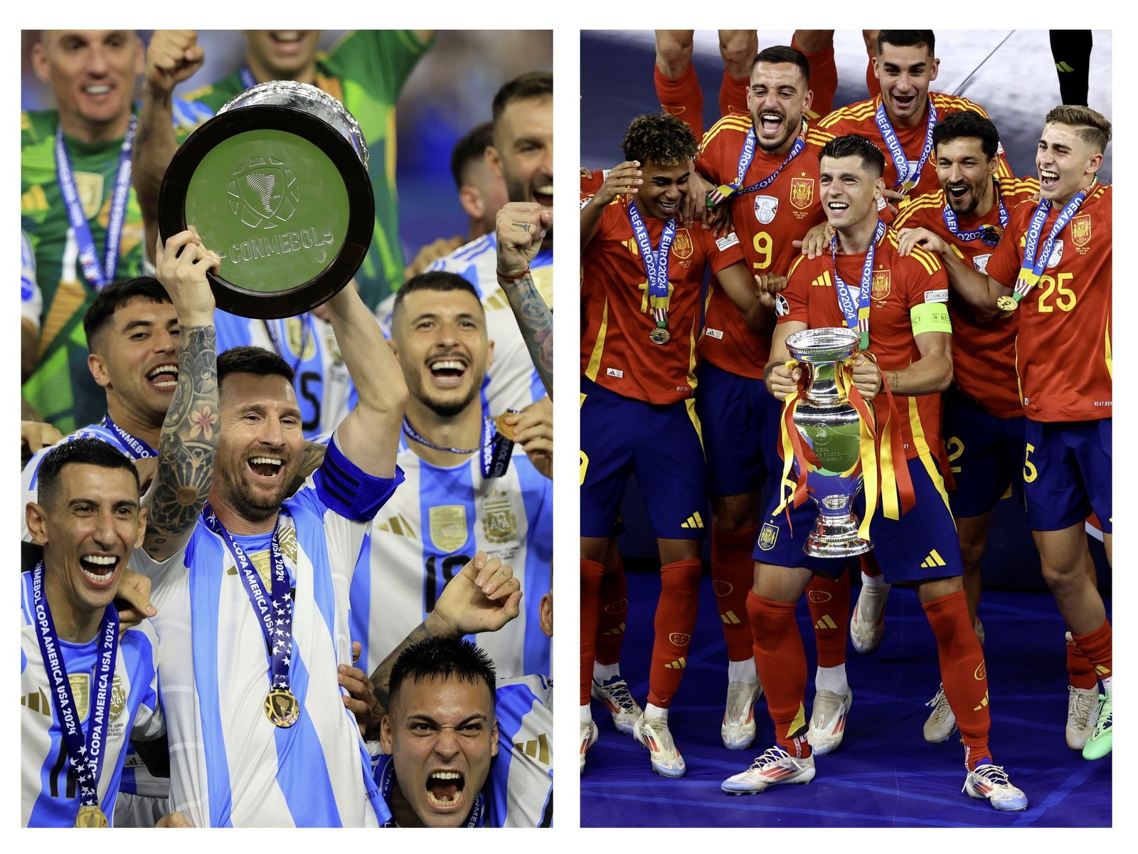 las lesiones de los jugadores de Argentina y España que complican a Scaloni y De la Fuente