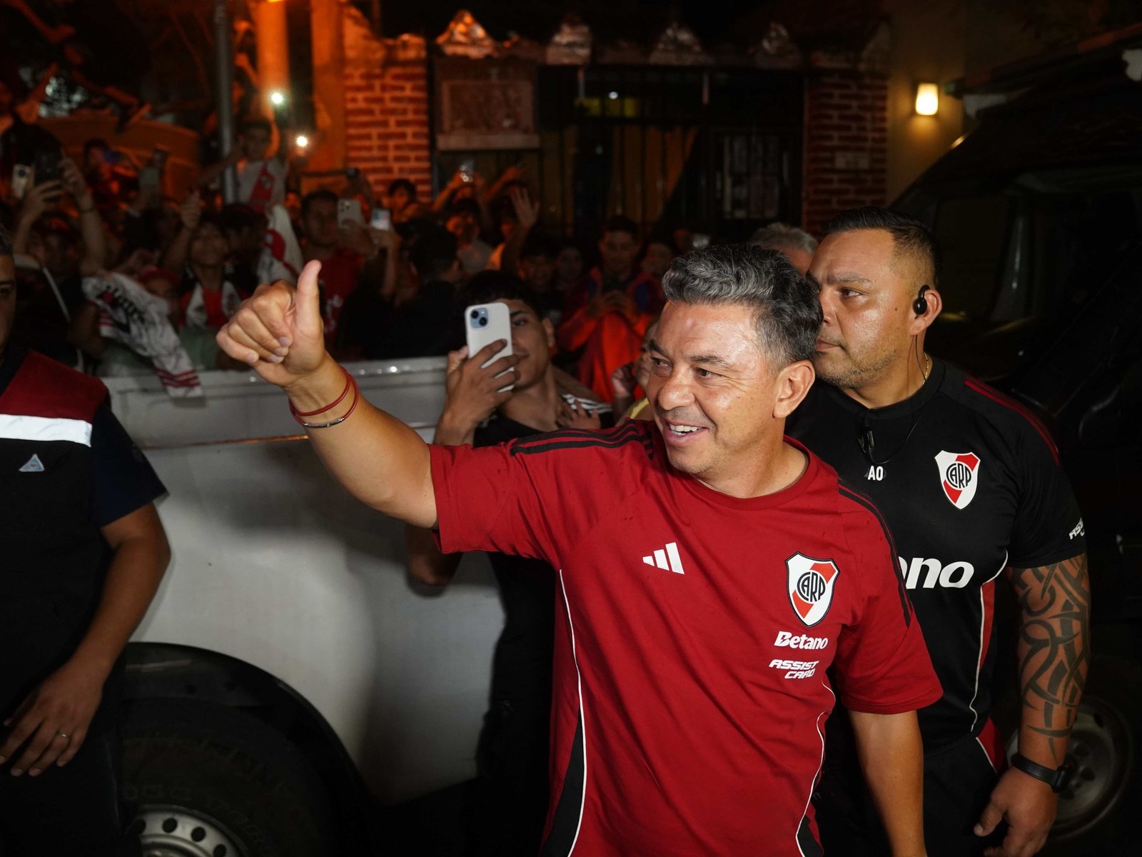 los hinchas de River bancaron a Marcelo Gallardo en la previa del partido vs Ciudad de Bolívar por la Copa Argentina