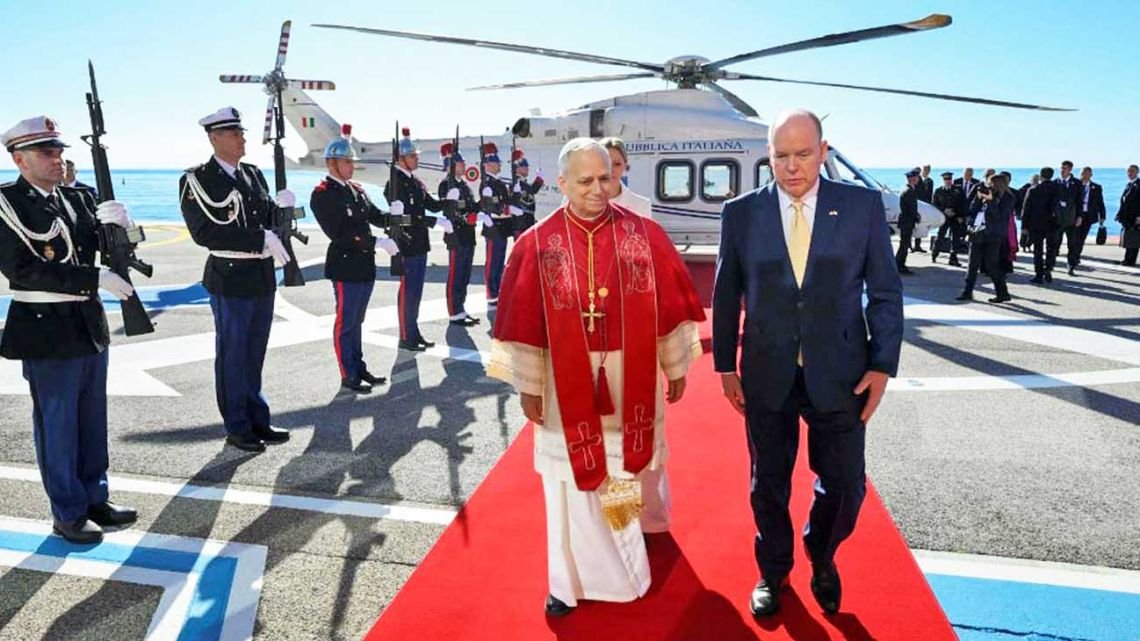 El cinematográfico viaje del Papa León XIV al principado de Mónaco