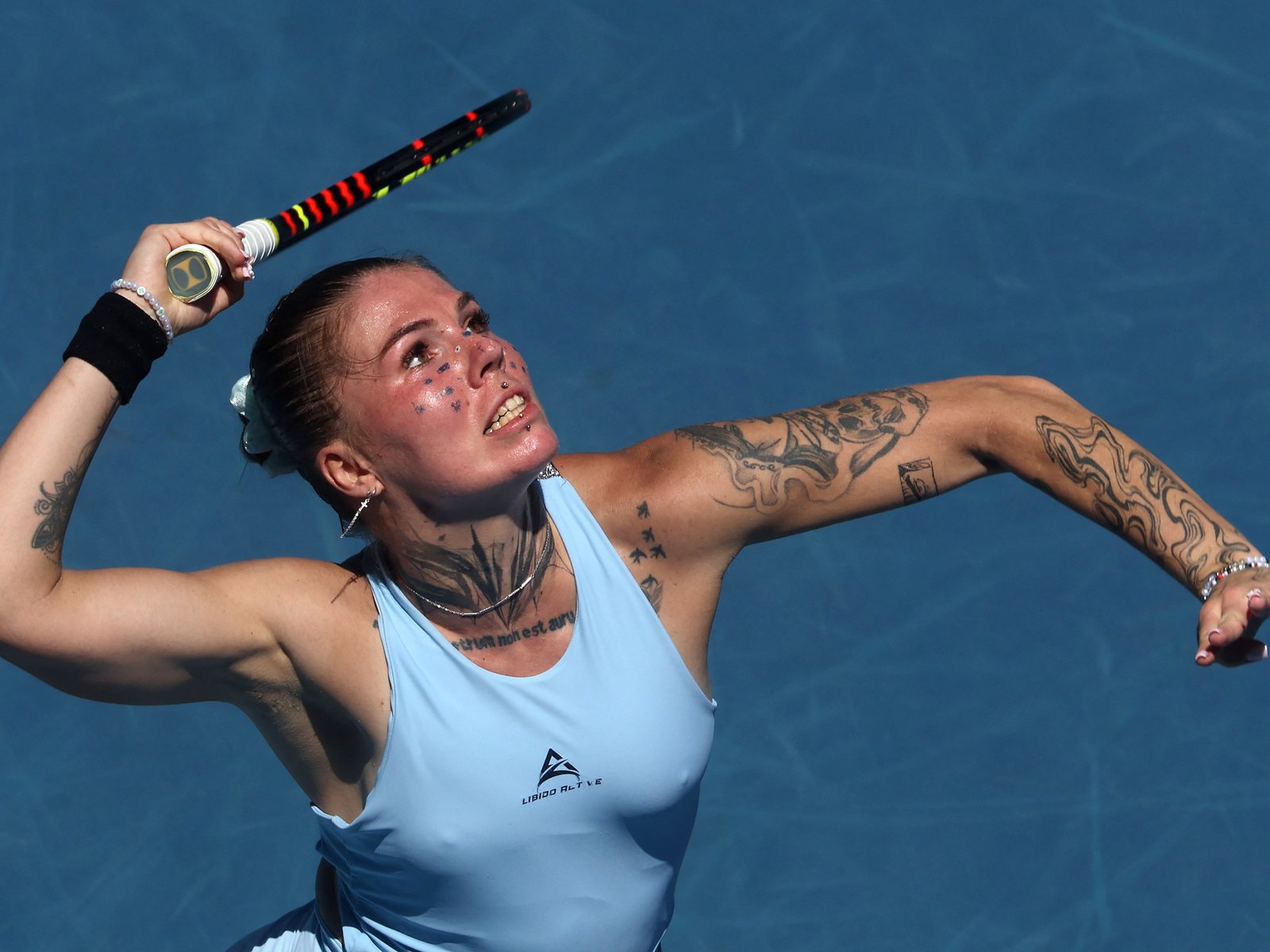 El increíble caso Oliynykova, la tenista ucraniana del WTA que se enamoró de la ropa de una emprendedora tucumana y ahora la usa en los partidos