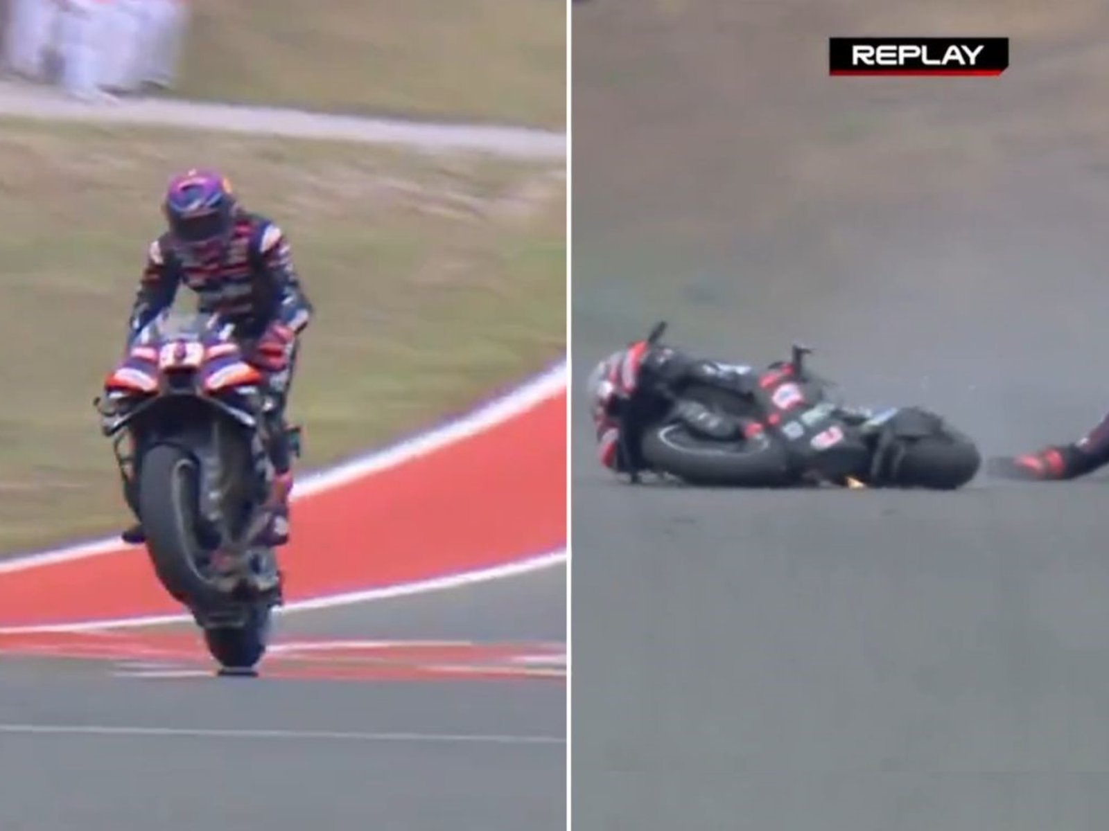 Insólito: quiso festejar la victoria, hizo wheelie y se cayó de la moto :: Olé