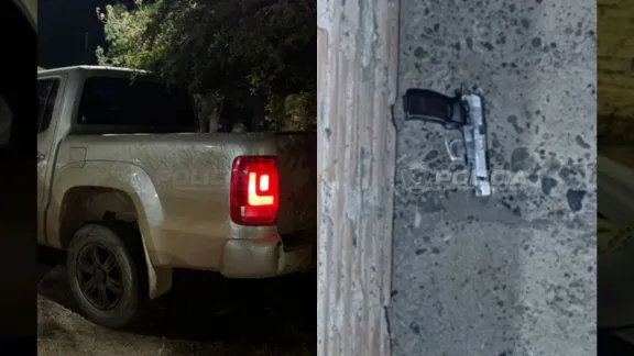 Neuquén: persecución, choque contra un patrullero y dos detenidos por el robo de una camioneta