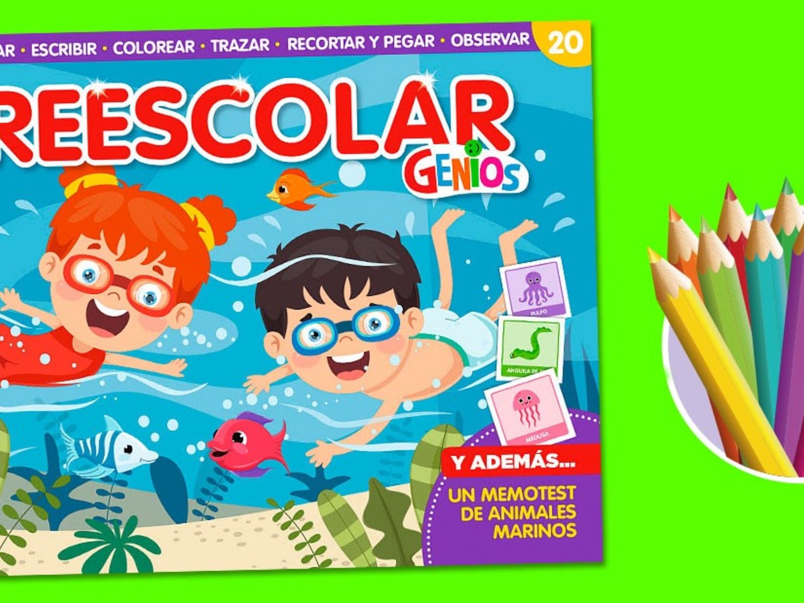 Preescolar Genios, una publicación para acompañar a los chicos que empiezan a escribir